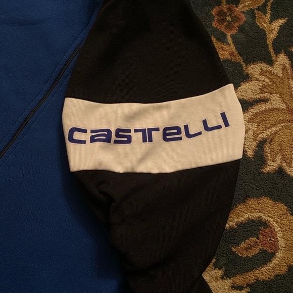 🚴♂️CASTELLI BLUE & BLACK LONG SLEEVE BACK POCKET CYCLING JERSEY - SIZE L 🚴♂️ - Picture 8 of 11